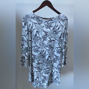Zimmermann Grey Floral Print Dress